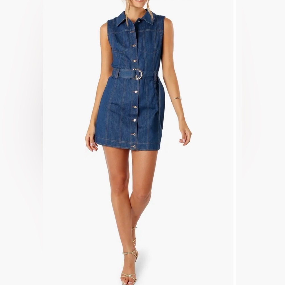 Parker Sleeveless Denim Mini Dress